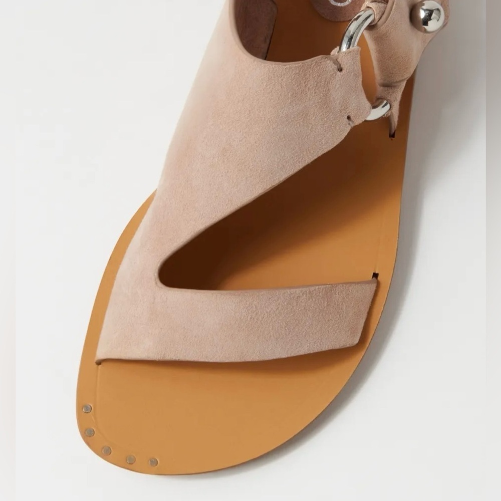 Silent D Risa Suede Sandal Size 39 - image 4